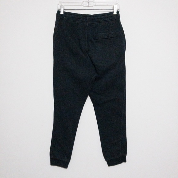 Nike Club Fleece Joggers Mens Small 28x27 Black Cotton Pocket Drawstring Lounge - Picture 2 of 12